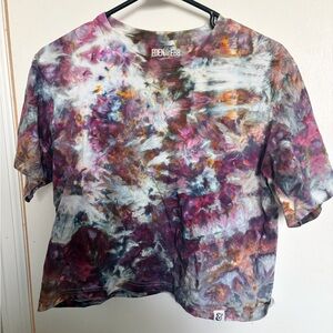 Eden & Eve Multicolor Tie-Dye Crop Tee